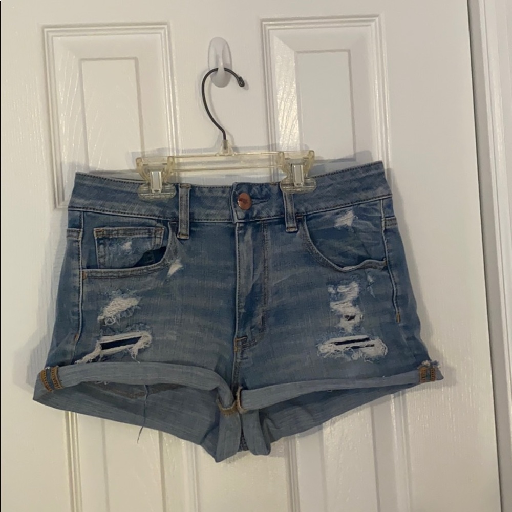 American Eagle Hi-Rise Shortie Shorts
